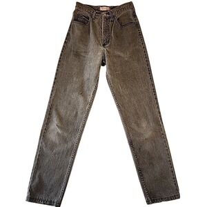Guess Jeans‎ Vintage High Waist Mom Jeans Charcoal Gray Wash Denim 24x 28